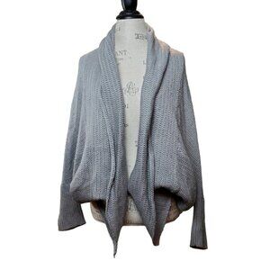 SEDUCTIONS | Knit Light Grey Synched Sleeves Cardigan (Size M)
